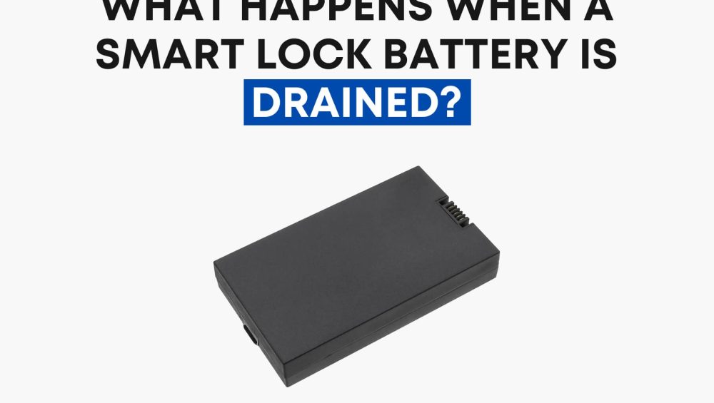 What happens when a smart lock battery is drained