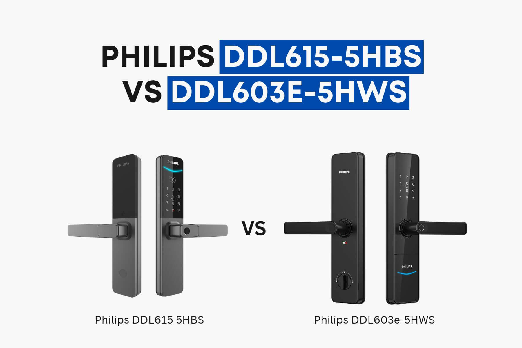 Philips DDL 615 5HBS vs Philips 603e 5HWS